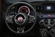 Eco-leather steering wheel with controls